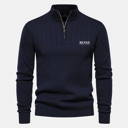 HB Zip Classic Knit Sweater