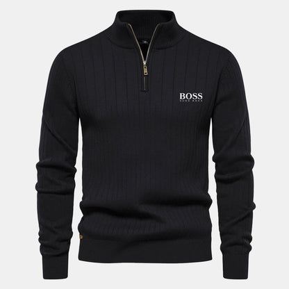 HB Zip Classic Knit Sweater